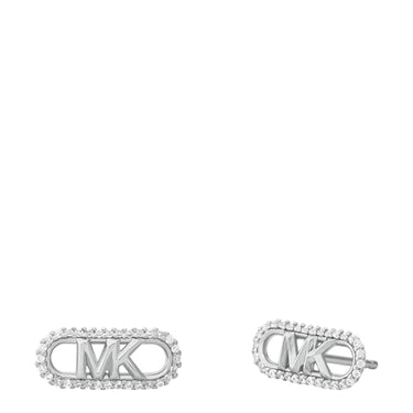 Michael Kors Premium Kors MK Sterling Silber Pavé Empire Link Ohrstecker für Damen, MKC1657CZ040 im Sale